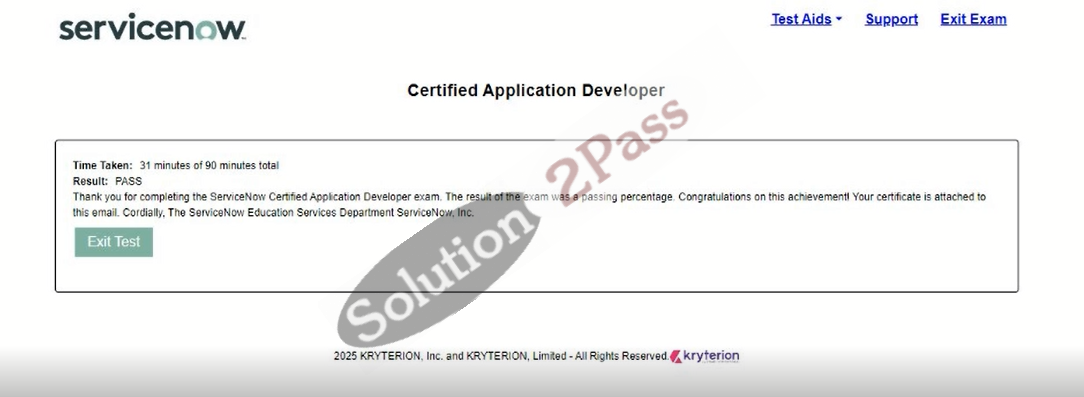 Validated CAD certification score card 1