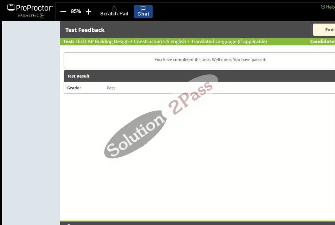 Validated LEED-AP-BD+C certification score card 2