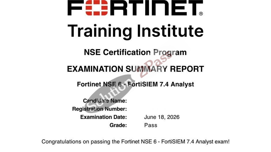 Validated NSE6_FSM_AN-7.4 certification score card 3