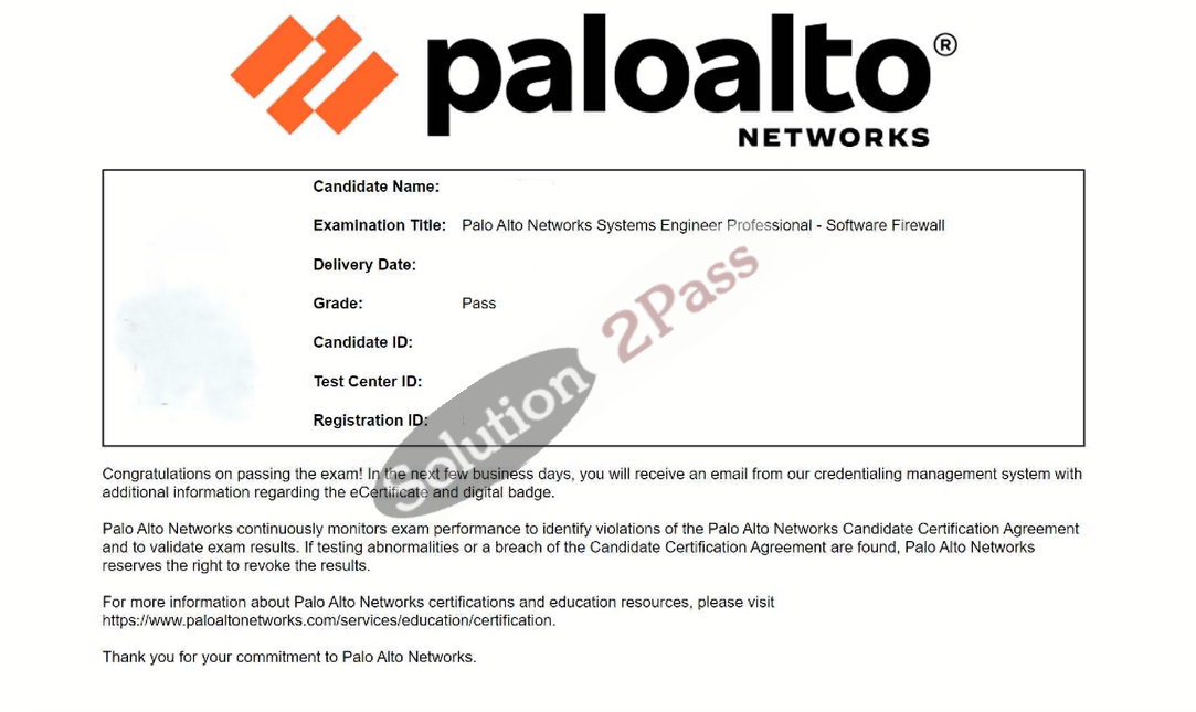 Validated PSE-SWFW-Pro-24 certification score card 1