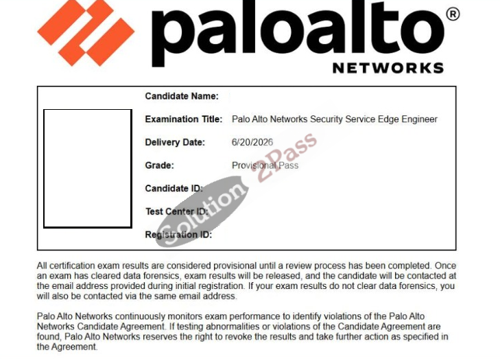 Validated SSE-Engineer certification score card 3